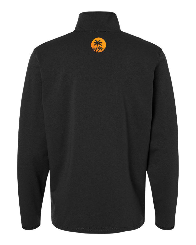 ZONiE Quarter-Zip Pullover in Black - Medium